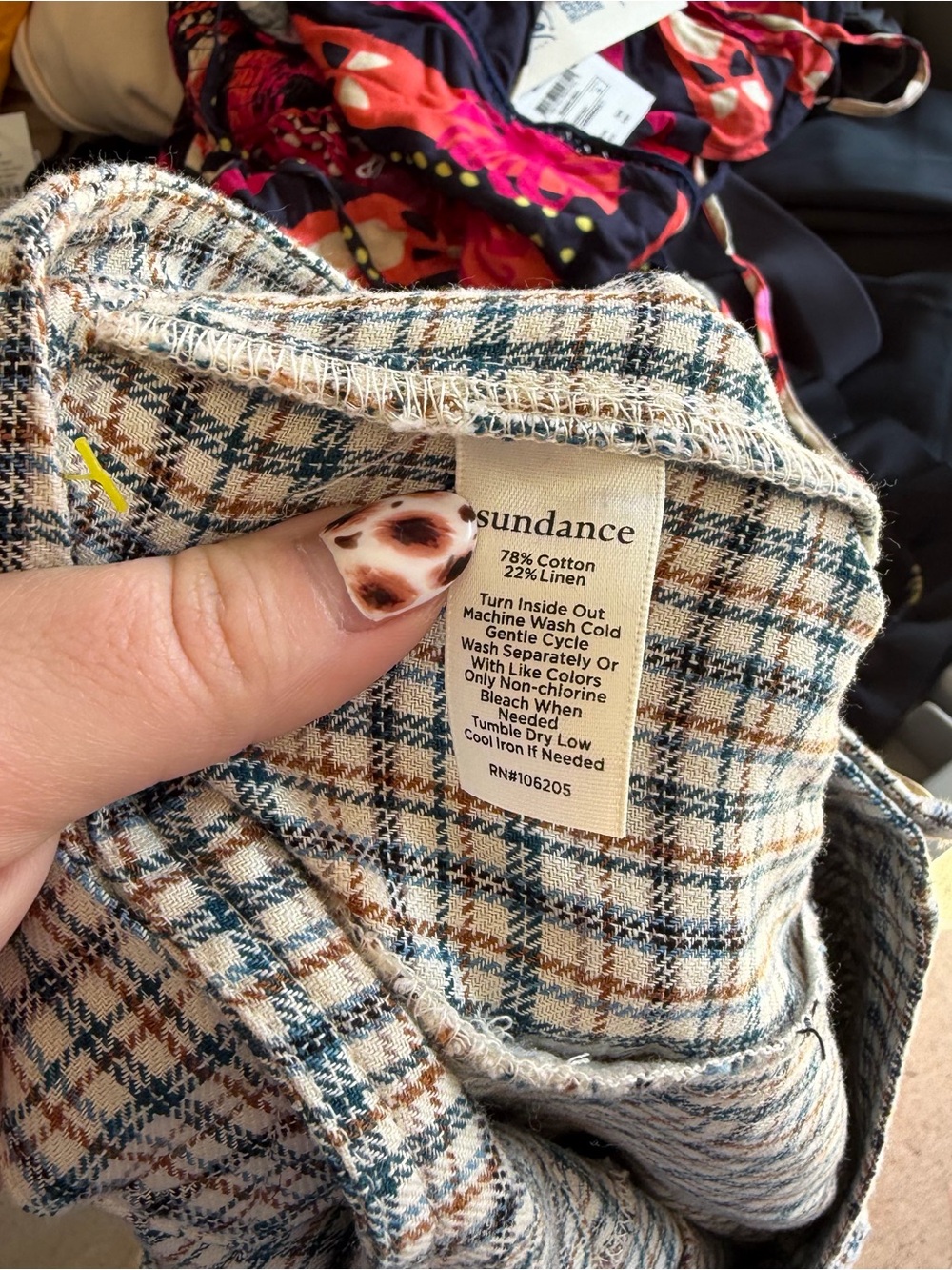Sundance plaid cropped slim trousers - Picture 6 of 6